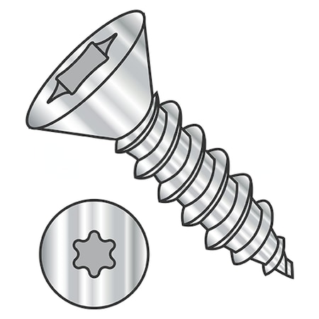 Usa Industrials Self-Drilling Screw, #10-16 x 1-1/2 in, Plain 18-8 Stainless Steel Flat Head Torx Drive BULK-SCRW-13323